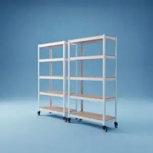 이동식바퀴선반 홈던트하우스 2/3/4/5단 양면합판 무볼트 조립식 철제선반 앵글 제작