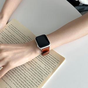 사라밴드 애플워치 슬림 원버튼 레가토 링 스트랩 호환 줄질 시계줄 9 8 7 6 SE 2