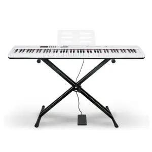 88건반 교습용 디지털 피아노 안젤리아 화이트 + 악보대 + 서스테인페달 + 쌍열스탠드