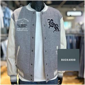 [버커루]남성 아플리케 바시티 자수 야구 패딩 점퍼_US