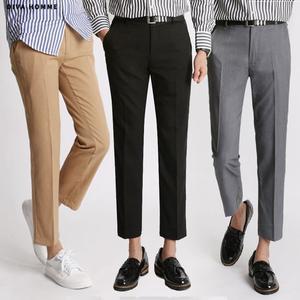 [디바옴므]데일리 텐션 스판 9부 팬츠 슬랙스 28~40사이즈