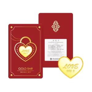 갤러리아 [삼성금거래소] 자물쇠 하트 골드바 1g