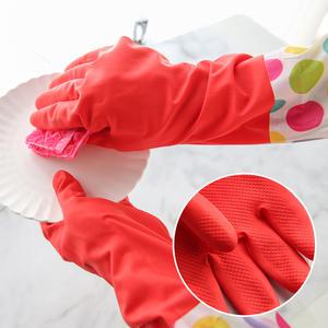 [5+1] 라텍스 고무장갑 롱 밴드 숏 와이드 기모 고무 장갑 주방 청소 요리용