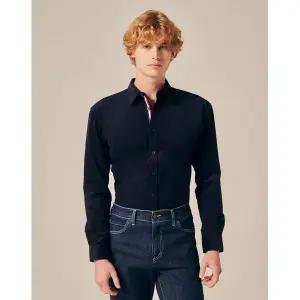 [하프클럽/듀퐁셔츠]코듀로이 트리콜로르 958 뉴 캐주얼 핏 셔츠 네이비 SE4FM22LS958SNY