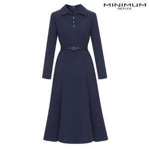 [미니멈](대구신세계)카라 진주버튼 플레어 원피스 MYDGWO9890