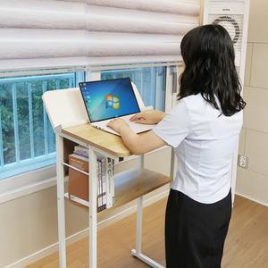 키다리 책상 서서 공부하는 허리디스크 학교 스탠딩 목디스크 쓰는 서있는