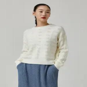 [플리츠미][플리츠미] [특가] 웨이브 라인 니트 티셔츠_EKTSW224002
