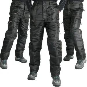 WF-02 겨울 방한 기모바지 방수 낚시복 오토바이용 패딩바지