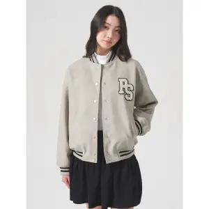 [에잇세컨즈] 베이스볼 패딩 봄버  아이보리 (354X38MQ20)