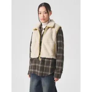 [에잇세컨즈] 시어링 베스트  베이지 (324X3VLY2A)