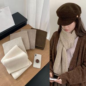 파노 심플 무지 니트 머플러 목도리 (5color)