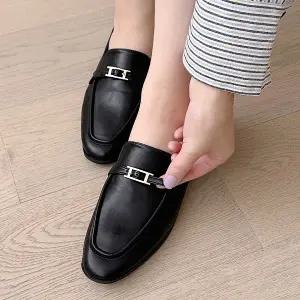 [롯데백화점]원더슈즈 원더슈즈 소가죽 에바버클 투웨이 로퍼&블로퍼 3CM IT-5127