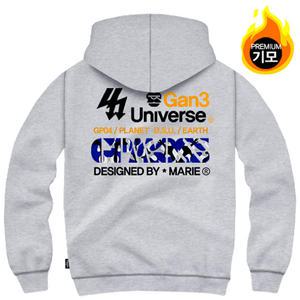 간쓰리 지피모스 국내생산 기모 후드티