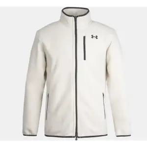 [언더아머](의정부점)1389308 112 화이트 루즈핏 본디드 플리스 재킷 후리스자켓 기모 자켓