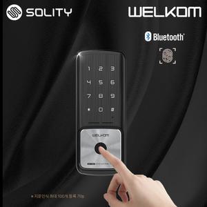 웰콤 지문인식 샷시문용 도어록 WA-35B 블루투스(옵션) 실시간알림 게스트키발급 0초바로잠김 IoT 가마찌도어 터닝 세이프도어 샤시문 패션문 번호키 현관문 디지털도어락