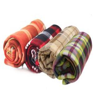 폴라폴리스 무릎담요 체크무늬 단체 선물 따뜻한 크리스마스 행사 카페 식당