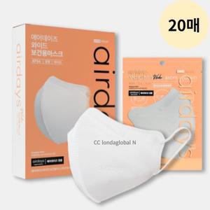 에어데이즈 와이드 KF94 마스크 중형 화이트 10매 X2