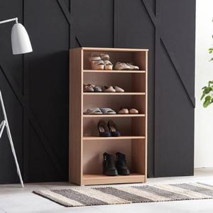 오픈 신발장 국산 오크 컬러 네추럴 원목 감성 현관장 학원 사무실 대용량 5단