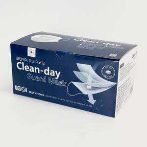 클린데이 가드 일회용 마스크 MB필터 3중 마스크 50매 가성비