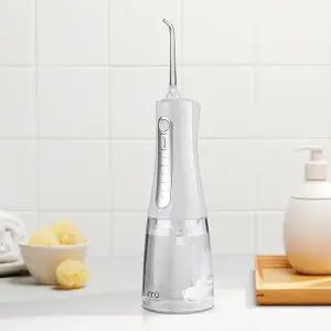 더뮤 포터블 무선 구강세정기 휴대용 물칫솔 치실 치간 세척기 MU-WP185SI (화이트)