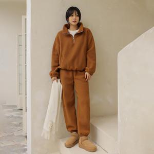 [핑크시슬리] SET/포근이 덤블기모 조거 트레이닝세트