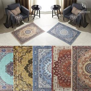 북유럽 러그 미니 페르시안 카페트 양탄자 발 매트 고급 콘솔 침실 침대 소형