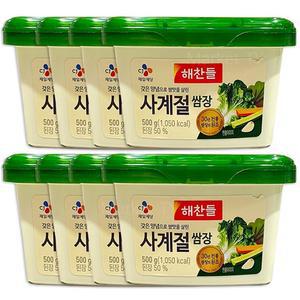 해찬들 사계절쌈장 500g x 8개