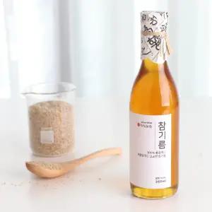 미식상회 100% 참기름 350ml 대용량 저온압착