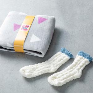 보르테가 극세사 무름담요 수면양말 세트