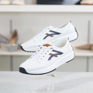 소가죽 키높이 플랫폼 5cm 스니커즈 (BY)24S11607BB2