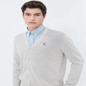 헤지스 남성 24SS [클리어런스][스테디셀러]그레이 멜란지 면혼방 가디건 WHSW4B202G1