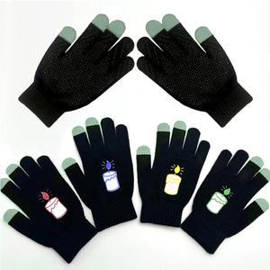 촛불장갑 겨울 기모 니트 털 스마트폰 핸드폰 터치 장갑 방한 보온 미끄럼방지 논슬립