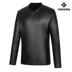 레노마골프 남성 겨울 방풍 발열 프린트 이너웨어 티셔츠 N4183