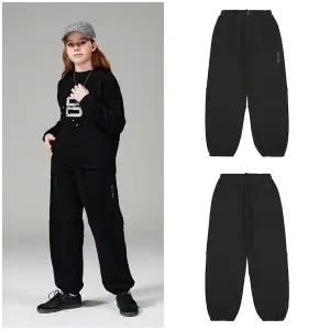 [대구백화점] [블루테일]커브드 라인 블랙 조거팬츠(AYI1PT07BK)