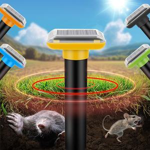 태양광 두더지 퇴치기 쥐 뱀 초음파 야생동물 포획기 해충 트랩 진동 주파수 플러스