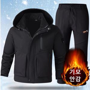 택티컬 전술 자켓 기모 상하세트 작업복 캠핑복 등산복 낚시복 아웃도어 방풍 방수 방한 겨울 글로벌와이
