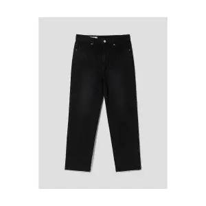 에잇세컨즈청바지 여성 스트레이트핏 일자 여자 블랙진 데님 팬츠 RB159