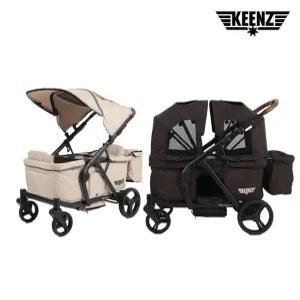 DUO웨건 유아웨건 쌍둥이 유모차 프리미엄 접이식 유아웨건  +4종 사은품