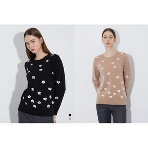 갤러리아 올리비아로렌 프롤럴 인타샤 니트탑 VOBBL4S1111