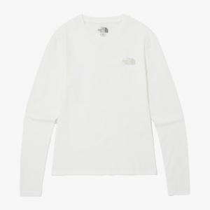 [노스페이스] 여성 코어 긴팔 라운드티 아이보리 NT7TQ32J