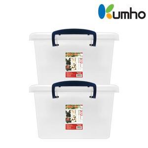 가성비 끝판왕 바퀴달린 리빙박스 KH박스 40L 2개 공간박스 수납박스 플라스틱리빙박스