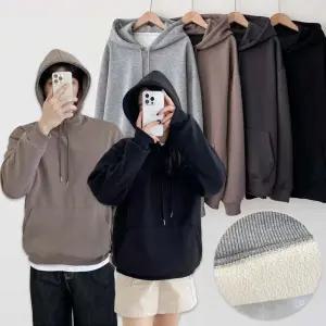 남자 여자 오버핏 빅사이즈 후드티 기모 가을 겨울 봄 커플 티셔츠