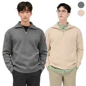 (체이스컬트) COMFORT 반집업 SWETER/2Color