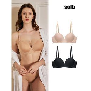 [솔브]A G컵 빅사이즈 군살커버 더블 보정 노와이어 브라 1+1_P363314685