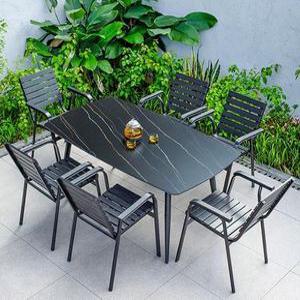 야외용 테이블 세트 루프탑 가든 정원 테라스 피크닉 카페