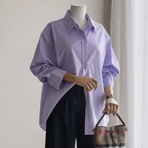 (안나앤플러스) A. 아맨다 백버튼 셔츠[셔츠C1216Q02] 빅사이즈