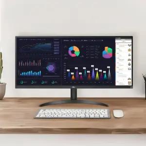 LG전자 울트라와이드 34WQ500 86.6cm 21:9 와이드 IPS 광시야각 WFHD HDR 100Hz 5ms 눈이편한 업무용 사무용 가정용 컴퓨터 모니터