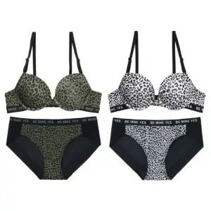 [롯데백화점]예스 호피 데일리 브라팬티세트 2칼라 YDWBZ673PZ674