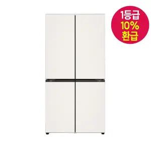 [LG]전자 디오스 4도어 870L 글라스 베이지 H875GBB111 엘지전자배송 / J