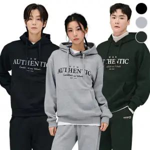 [체이스컬트] 공용 ESSENTIAL 어센틱 기모 후드 T-SHIRT/3Color